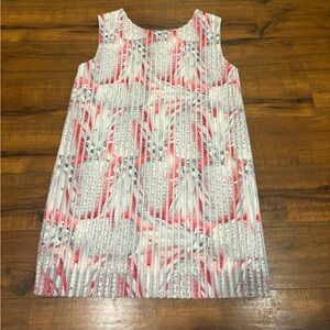 Gaëlle Paris Sleeveless Shift Dress Pink Gray Textured Size 1 NWT